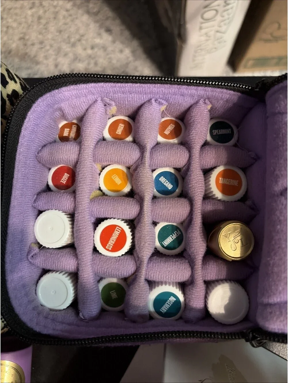 Lot Of Young Living Essential Oils Bottles w/ Cases Some New / Used - Lot Of 60